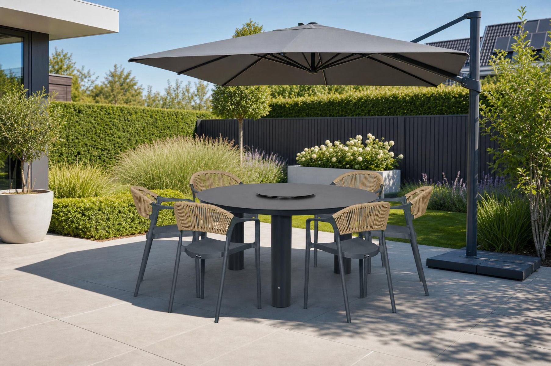 Domani Toscano/Arancia 150 cm dining tuinset 7-delig