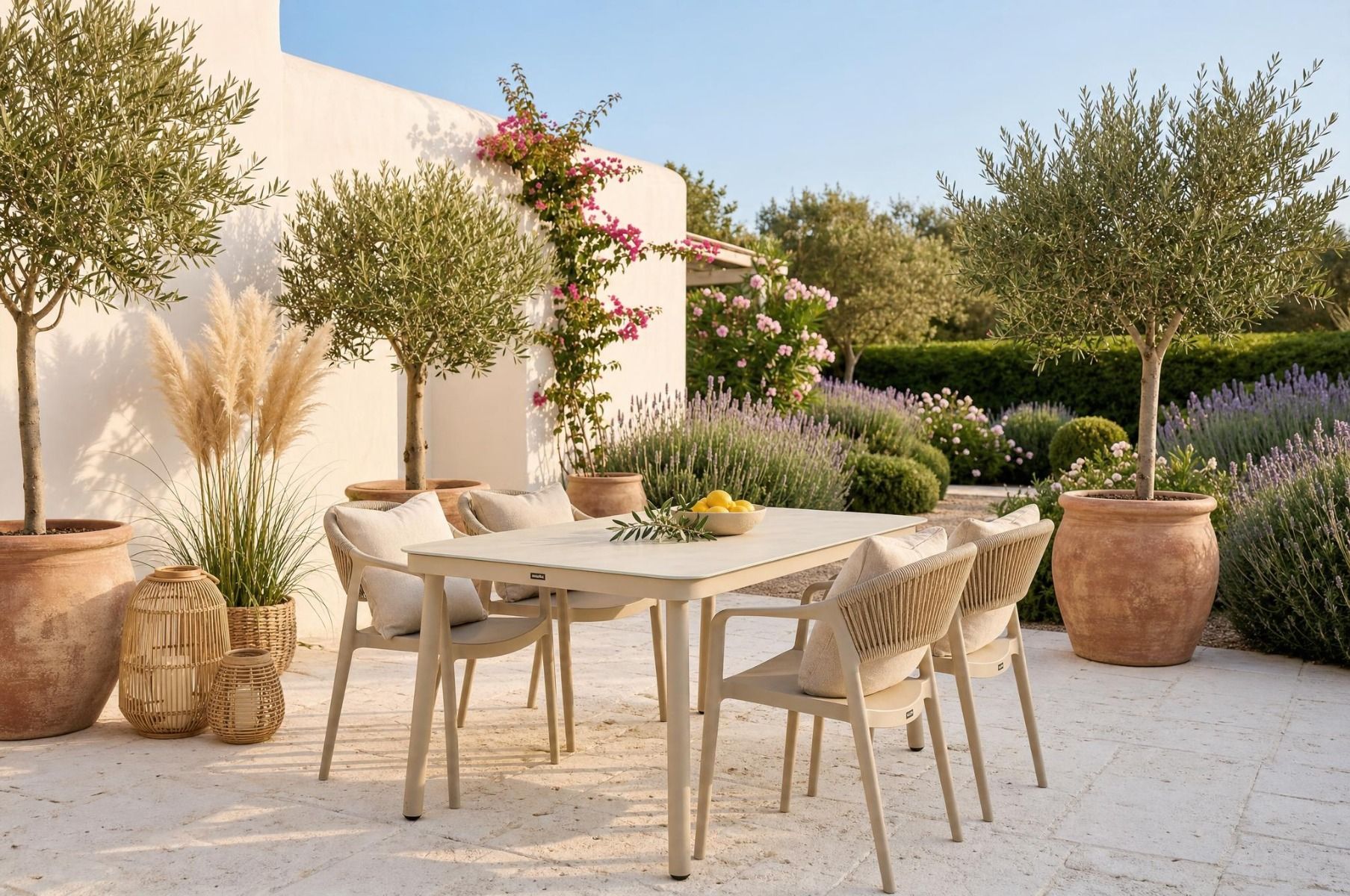 Domani Toscano/Tavano 160x90 cm dining tuinset 5-delig