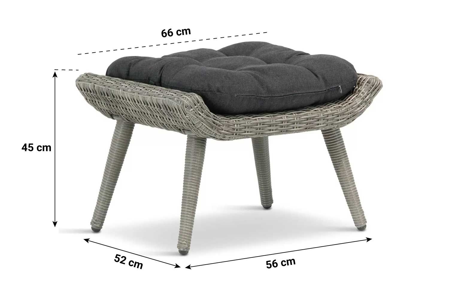 Garden Collections Dover lounge voetenbank
