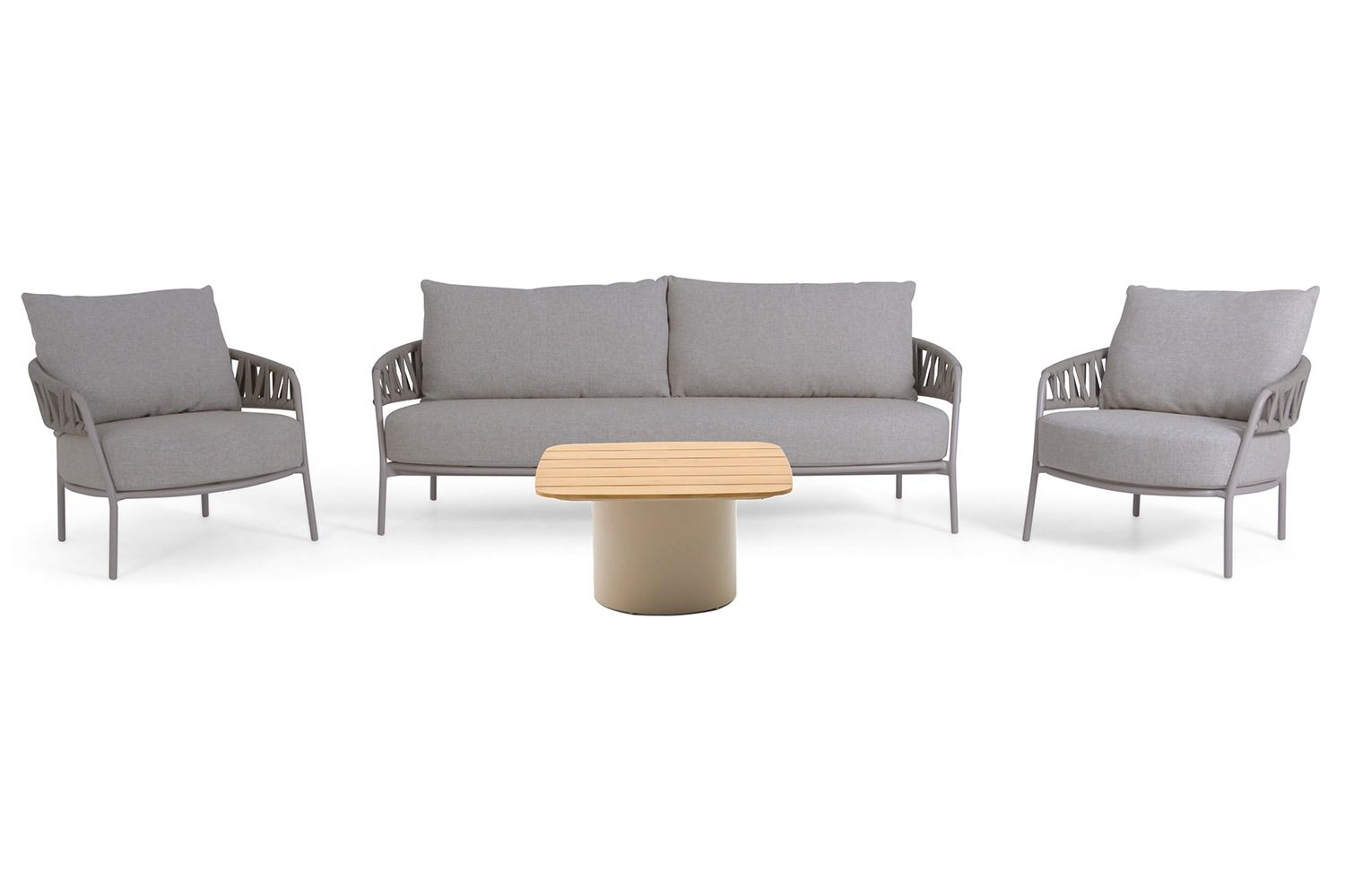 4 Seasons Outdoor Calma/Ronda 70x70 cm stoel-bank loungeset 4-delig