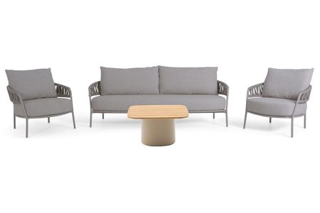 4 Seasons Outdoor Calma/Ronda 70x70 cm stoel-bank loungeset 4-delig