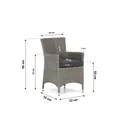 Garden Collections Dublin/Bolton 70 cm dining tuinset 3-delig thumbnail