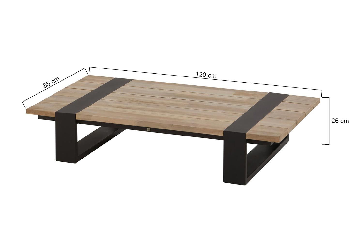 4 Seasons Outdoor Duke loungetafel 120 x 85 x 26 cm thumbnail