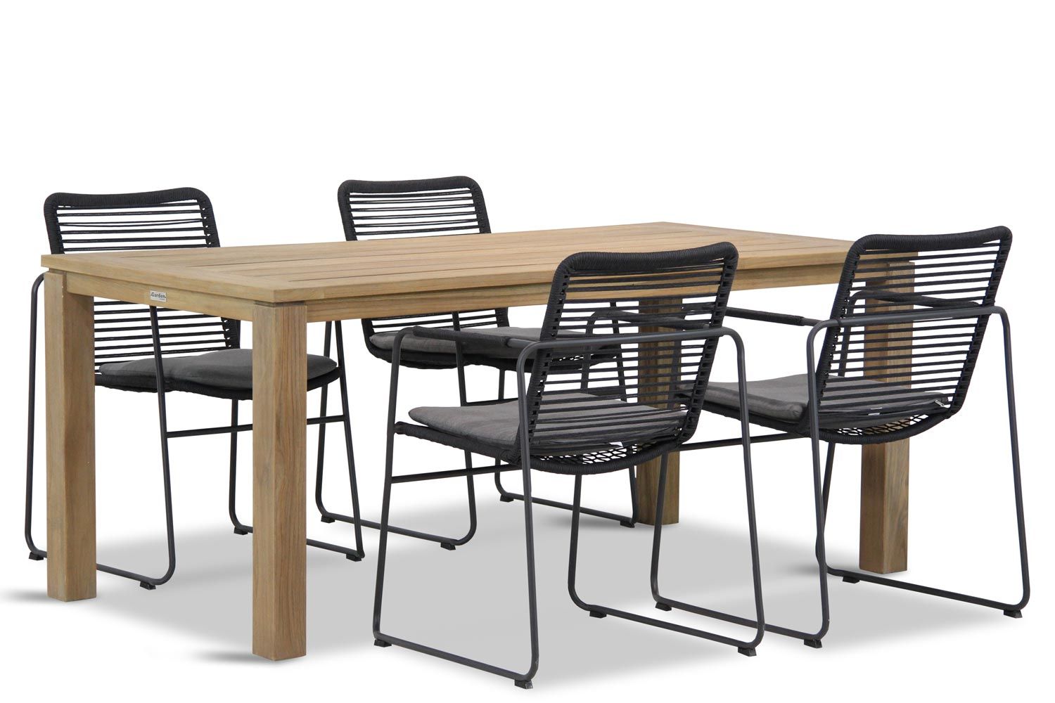 4 Seasons Outdoor Elba/Bristol 180 cm dining tuinset 5-delig stapelbaar thumbnail