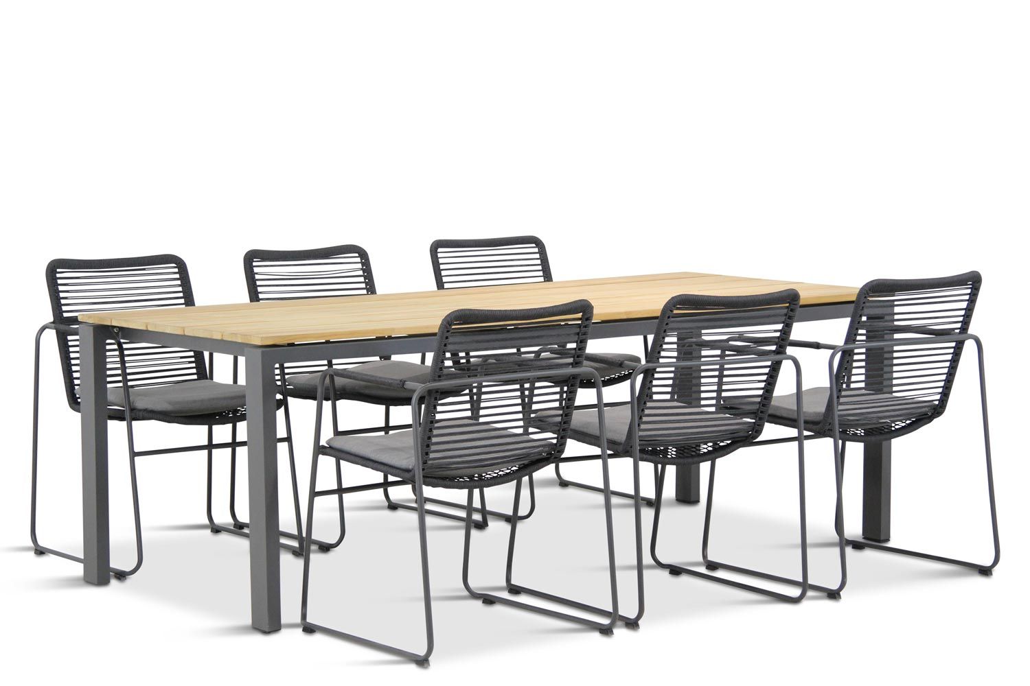 4 Seasons Outdoor Elba/Goa 220 cm dining tuinset 7-delig  thumbnail