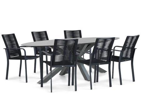 Santika Annisa/Ellisse 240 cm dining tuinset 7-delig