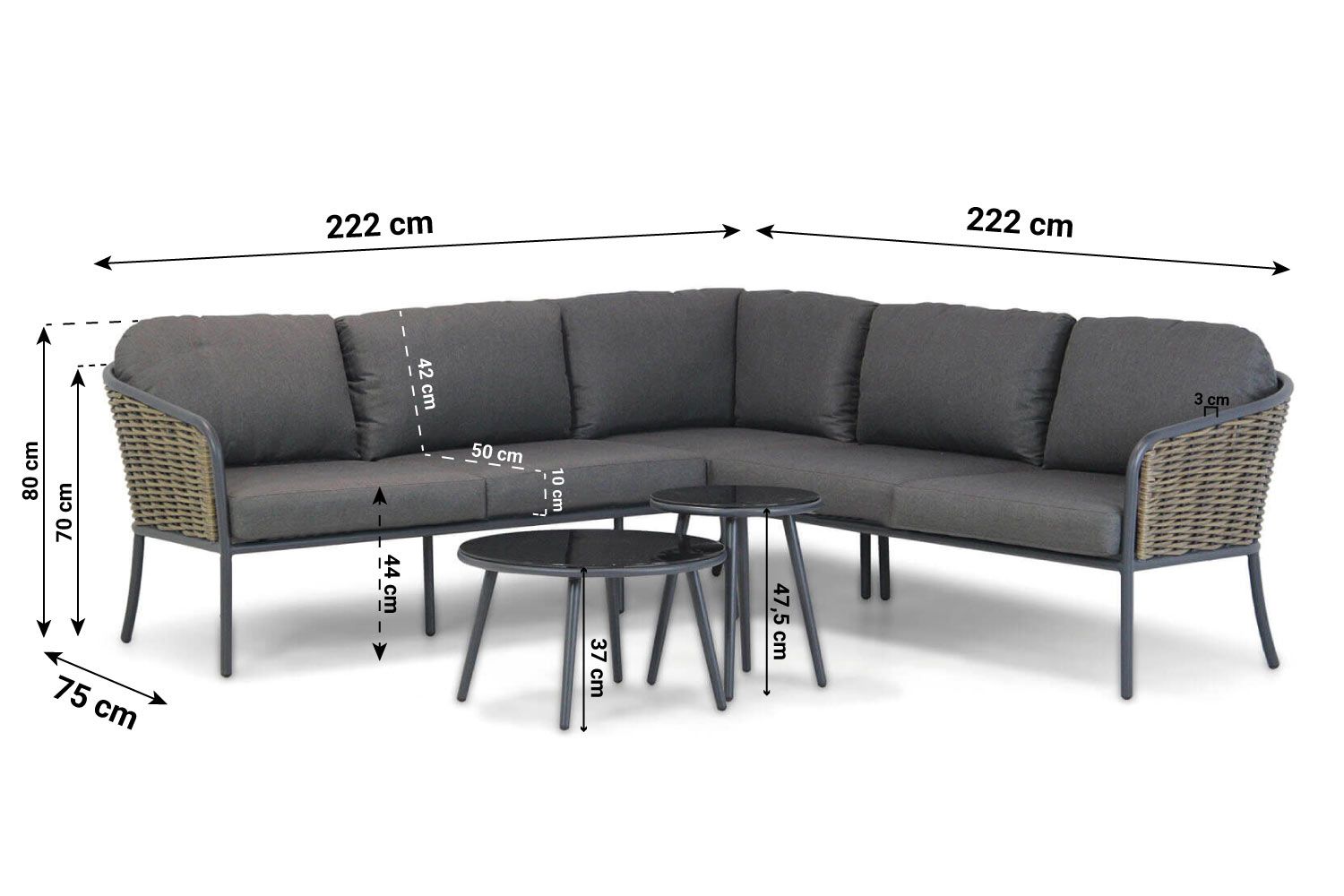 Lifestyle Enchante hoek loungeset 4-delig thumbnail