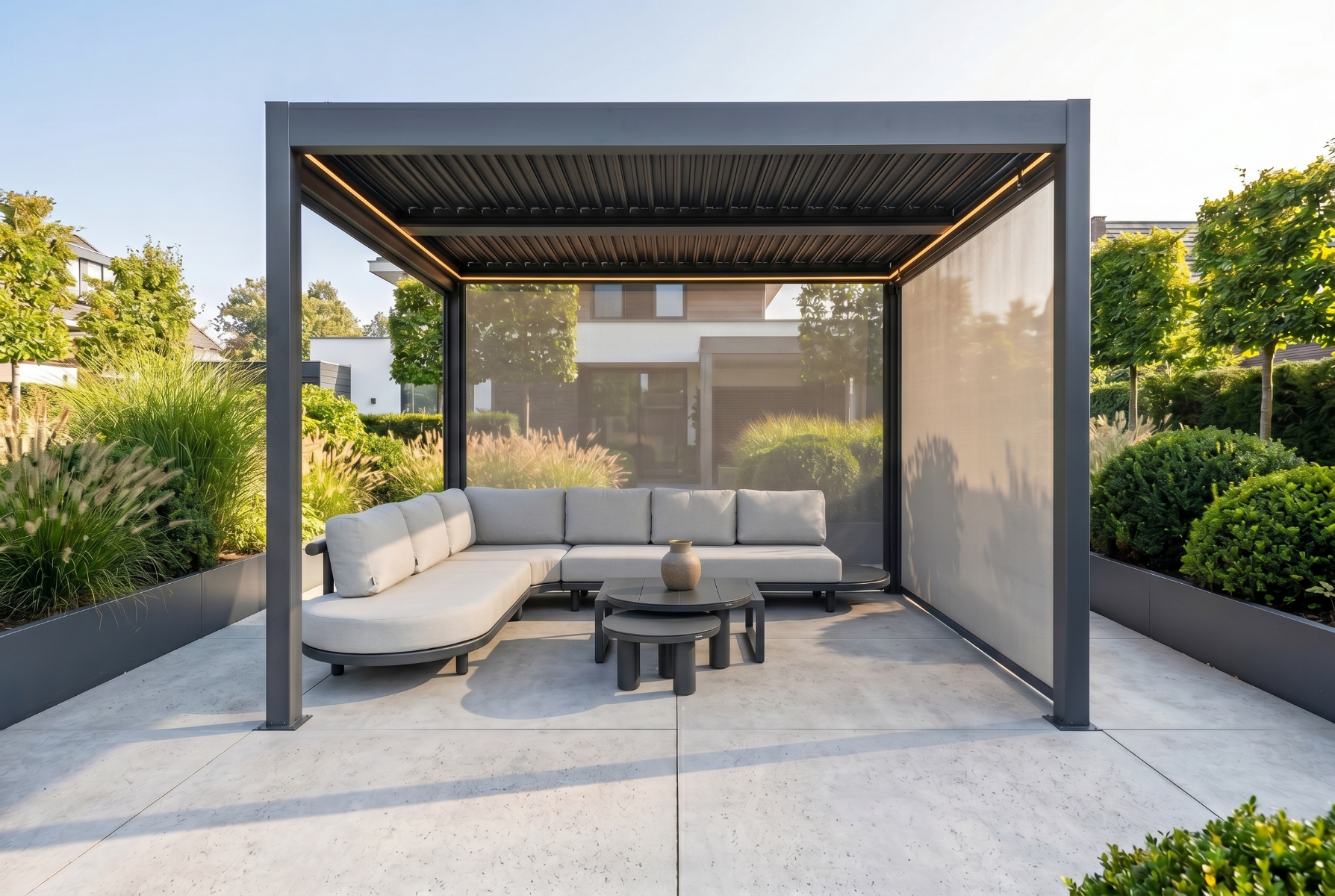 Camello Alura pergola 300x300 cm antraciet
