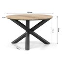 Lifestyle Brandon/Fabriano 120 cm rond dining tuinset 5-delig thumbnail