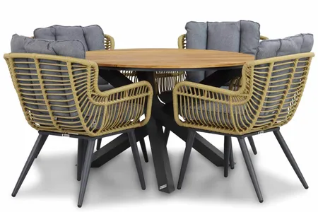 Coco Azzano/Fabriano 120 cm dining tuinset 5-delig