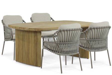 4 Seasons Outdoor Capalbio/Falcon 180 cm dining tuinset 5-delig