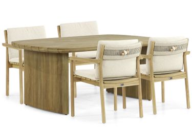 Santika Suka/Falcon 180 cm dining tuinset 5-delig