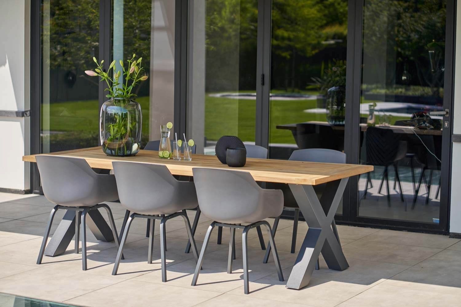 Lifestyle Salina/Cardiff 240 cm dining tuinset 7-delig