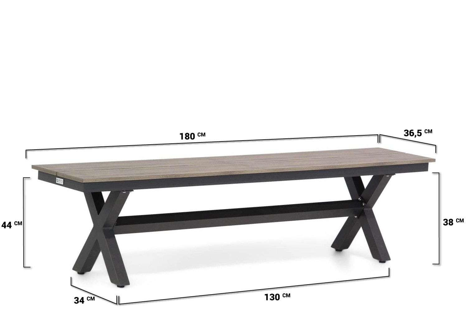 Santika Zaga/Forest 180 cm dining tuinset 4-delig