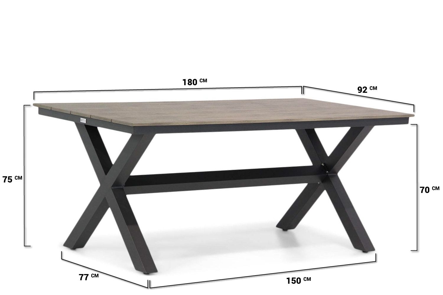 Santika Zaga/Forest 180 cm dining tuinset 4-delig thumbnail