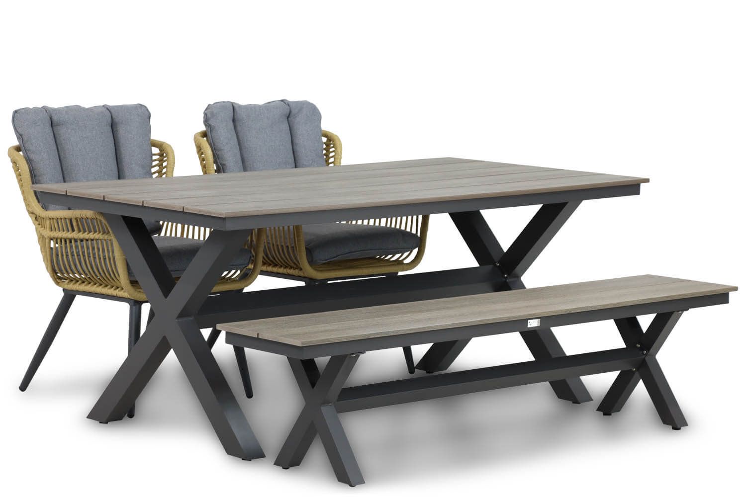 Coco Azzano/Forest 180 cm dining tuinset 4-delig thumbnail