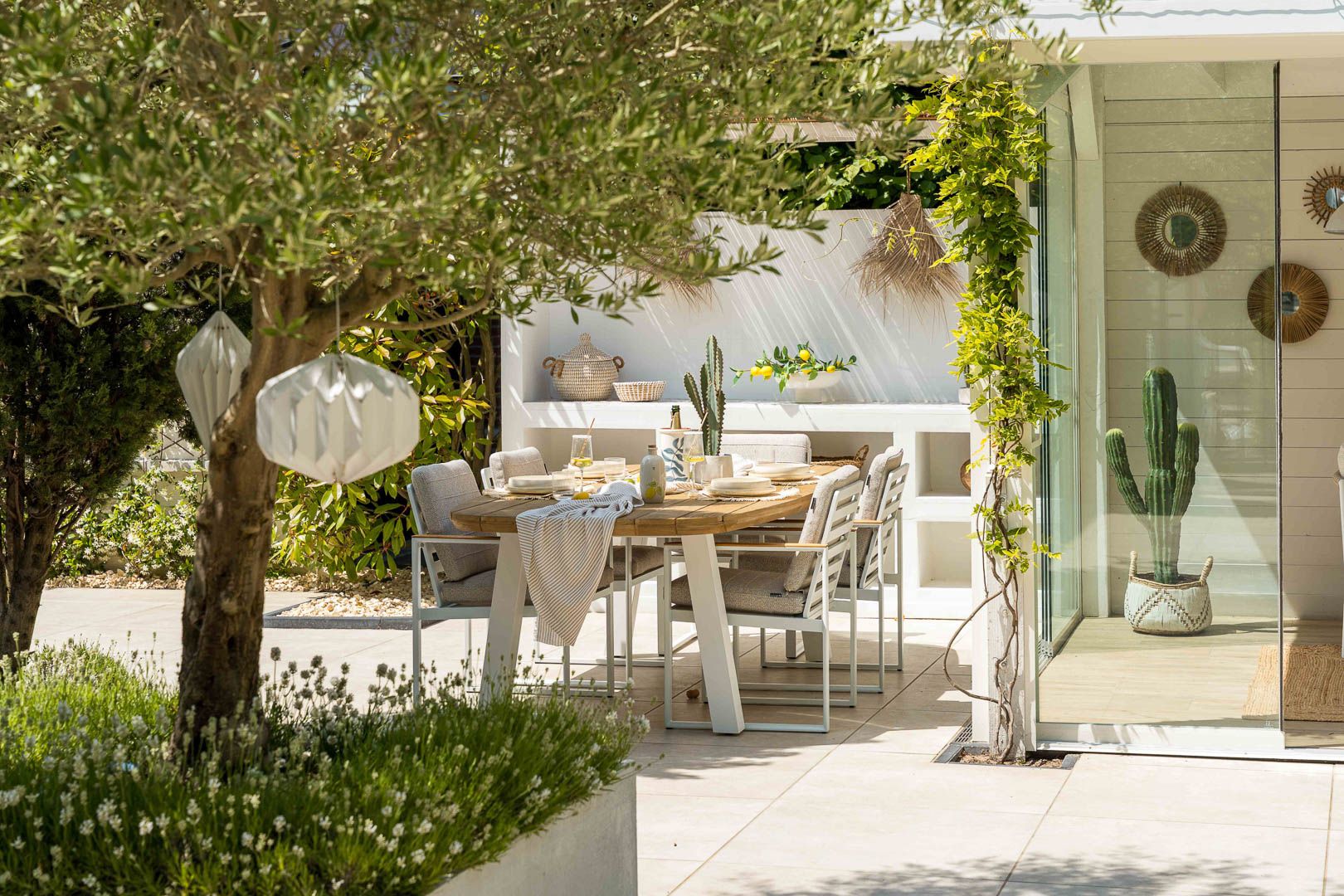 Lifestyle Faro/Falcon 180cm dining tuinset 5-delig