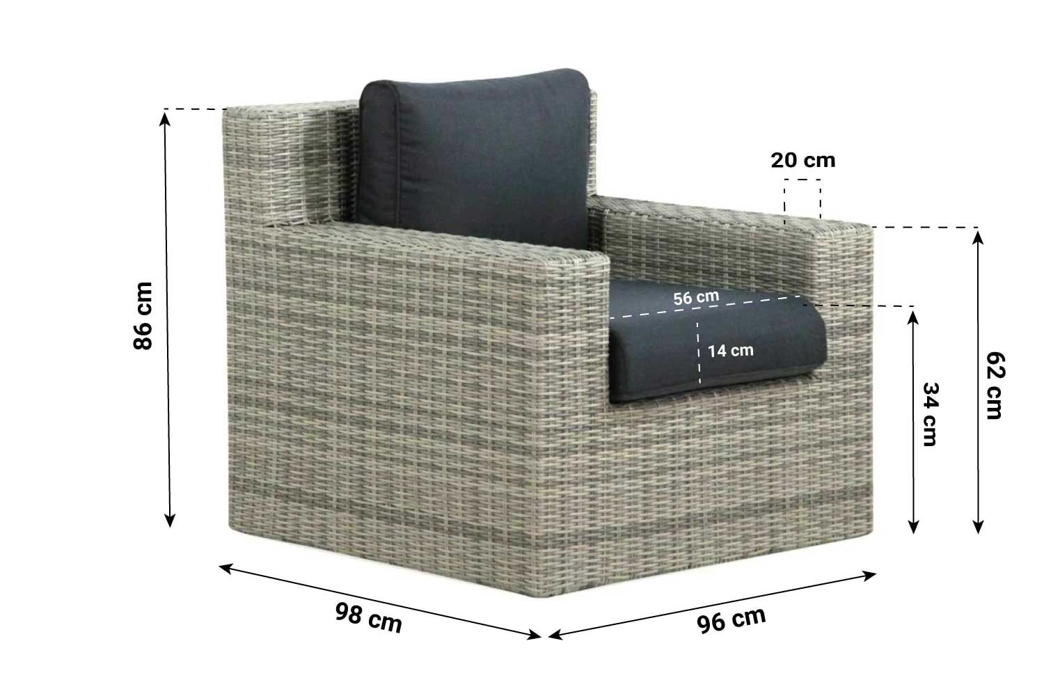 Garden Collections Amico lounge tuinstoel
