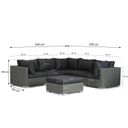 Garden Collections Cuba hoek loungeset 6-delig thumbnail