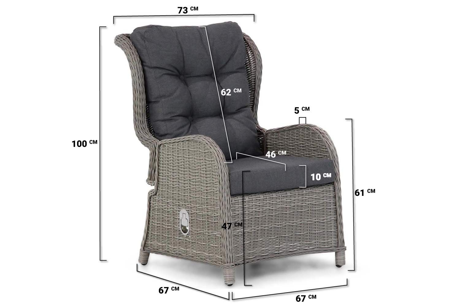 Garden Collections Embletton bistroset 5-delig