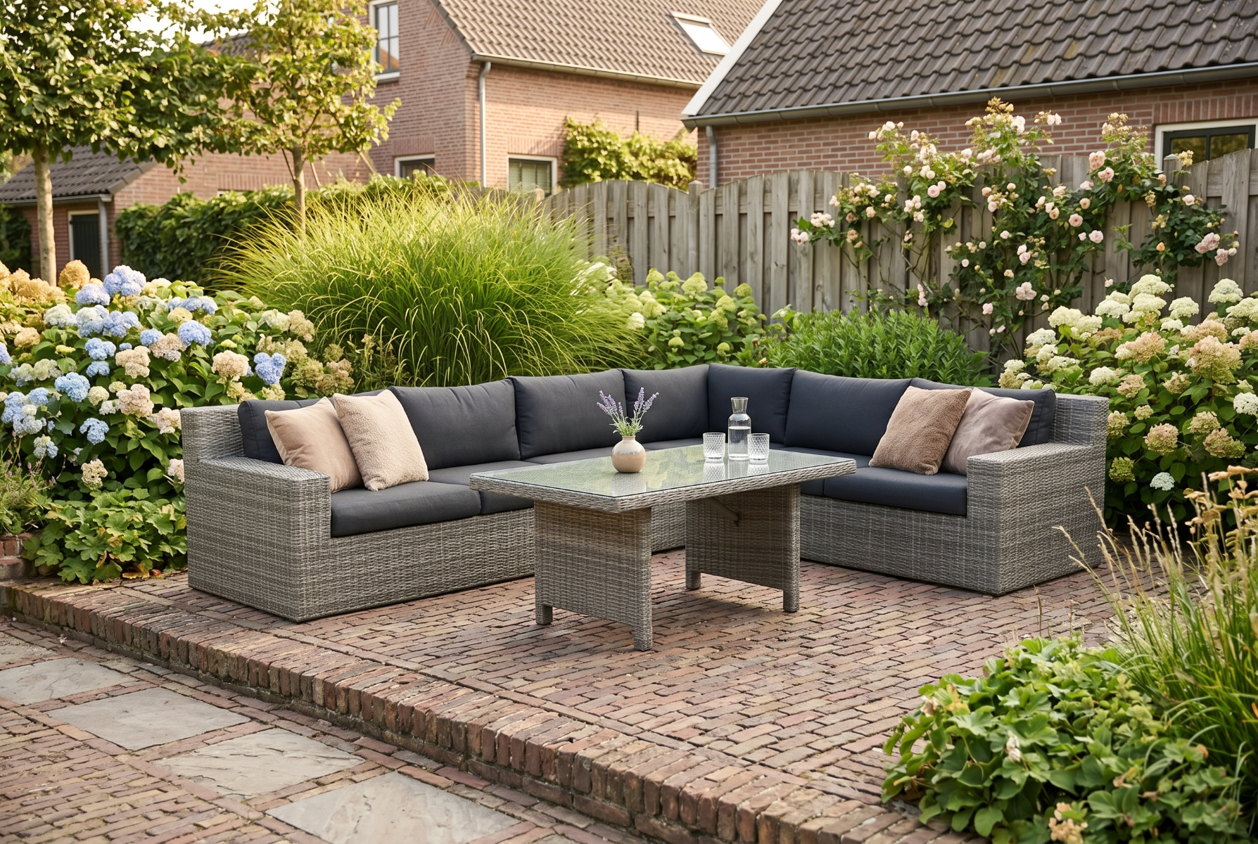 Garden Collections Amico/Napoli dining loungeset 5-delig