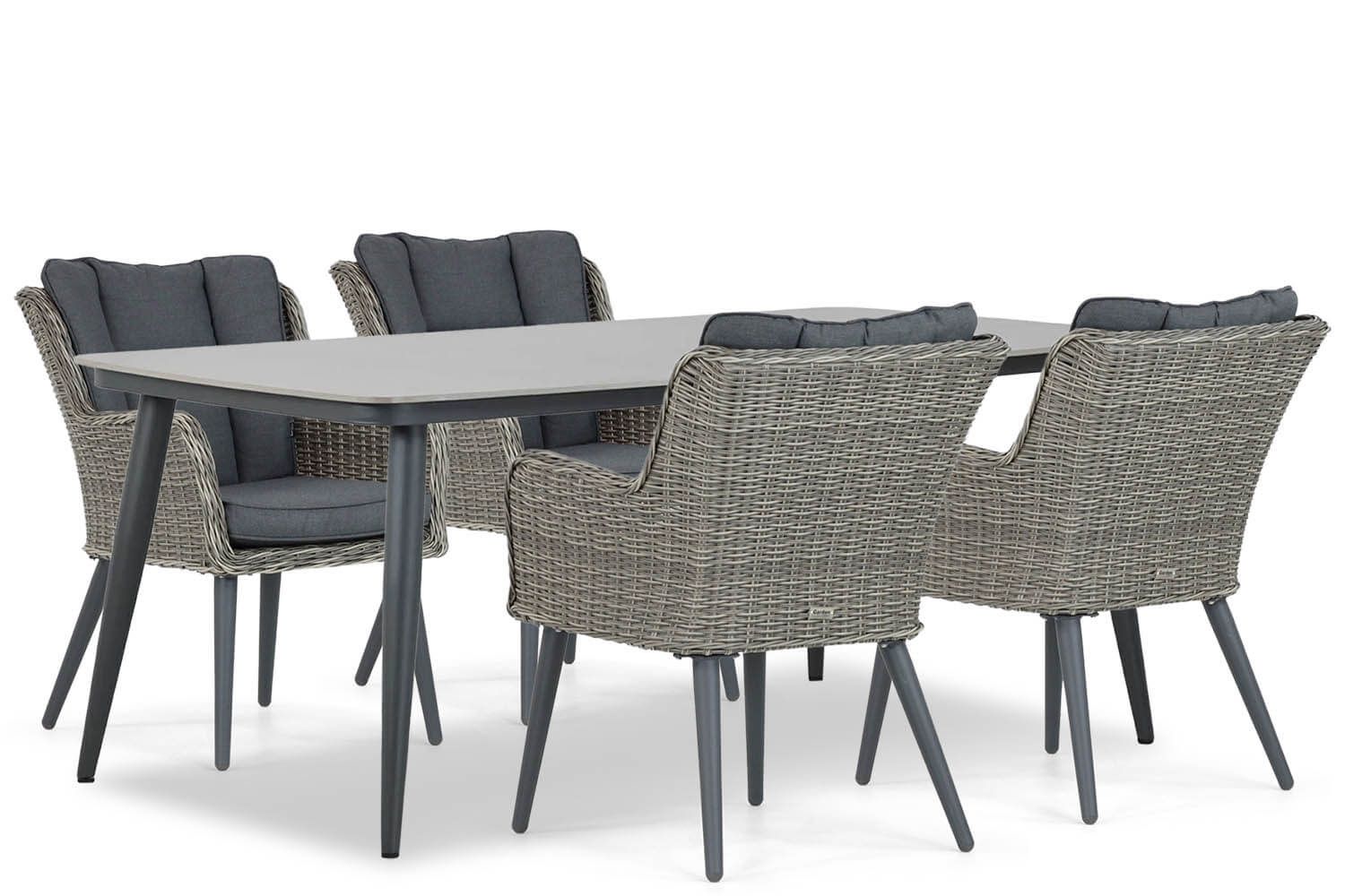 Garden Collections Boston/Vienna 180 cm dining tuinset 5-delig thumbnail