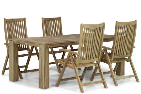 Garden Collections Canterbury/Brighton 200 cm dining tuinset 5-delig
