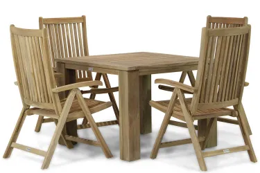 Garden Collections Canterbury/Brighton 100 cm dining tuinset 5-delig
