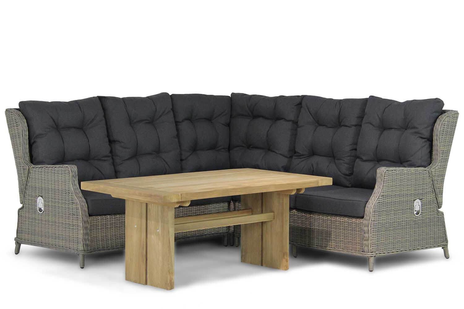 Garden Collections Chicago/Brighton 140 cm dining loungeset 4-delig thumbnail