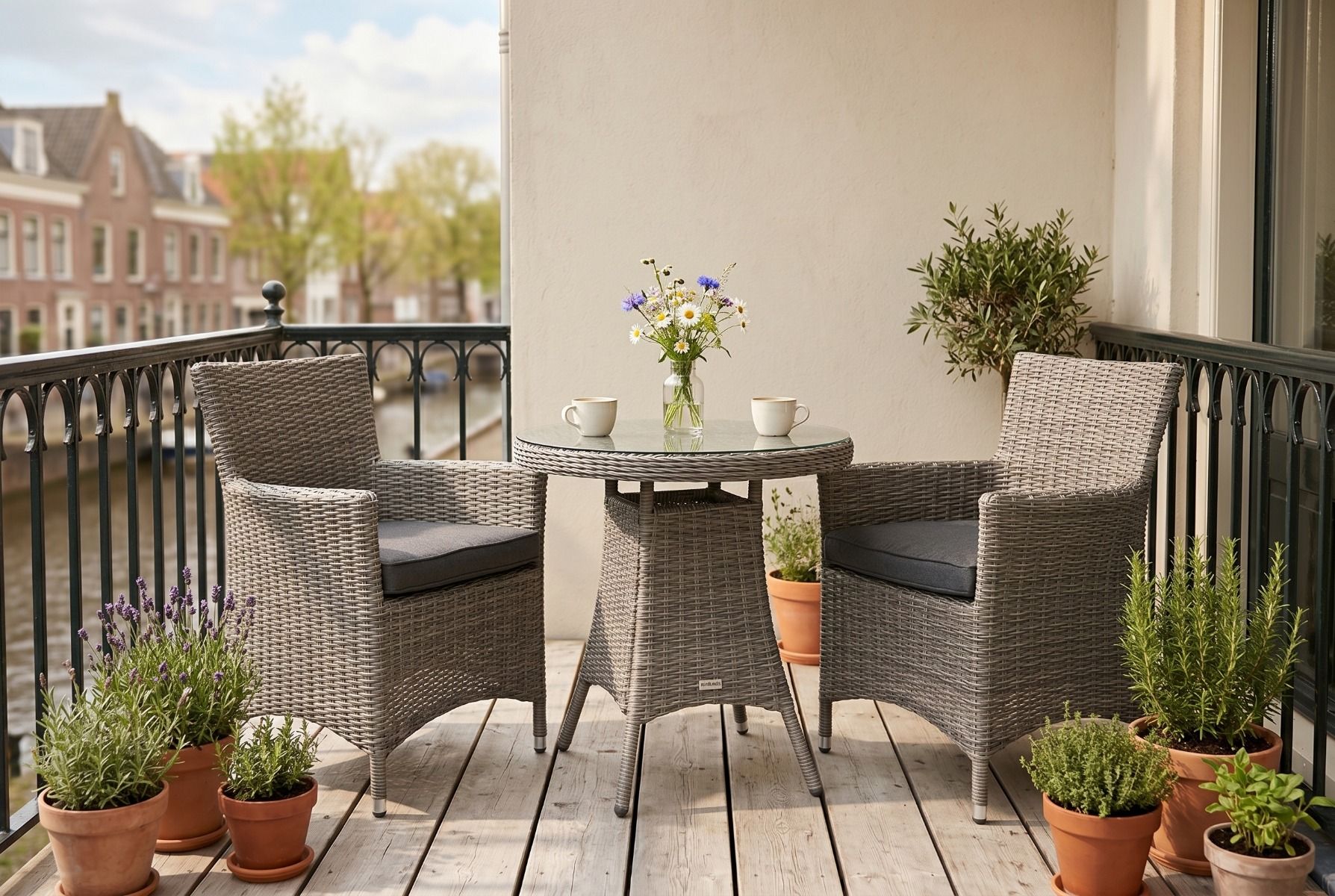 Garden Collections Dublin/Bolton 70 cm dining tuinset 3-delig