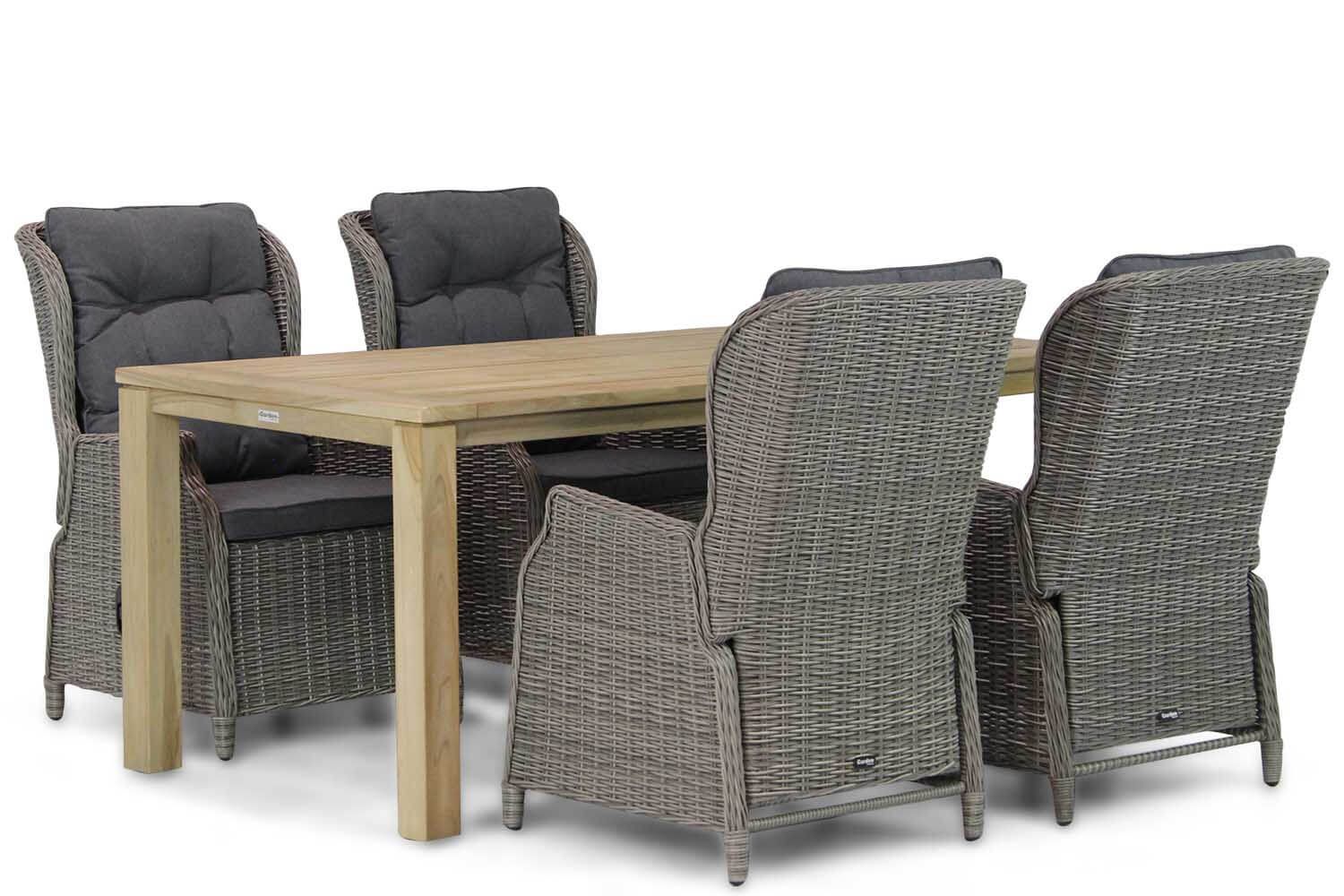 Garden Collections Edingburgh/Bristol 180 cm dining tuinset 5-delig thumbnail