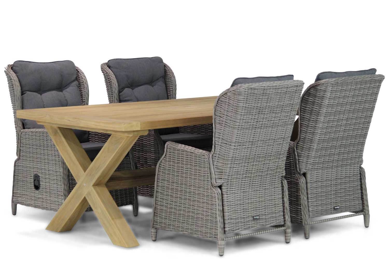 Garden Collections Edingburgh/Oregon 200 cm dining tuinset 5-delig thumbnail