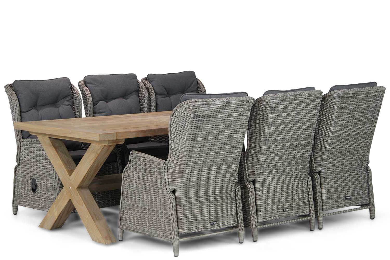 Garden Collections Edingburgh/Oregon 240 cm dining tuinset 7-delig thumbnail