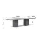 Lifestyle Upton/Graniet 300 cm dining tuinset 9-delig stapelbaar thumbnail