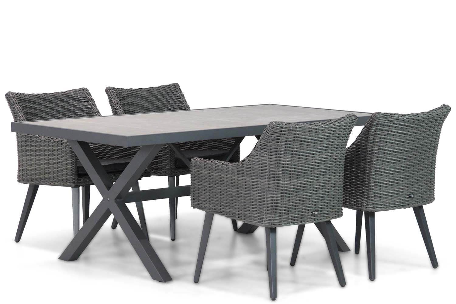 Garden Collections Milton/Crossley 185 cm dining tuinset 5-delig thumbnail