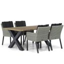 Garden Collections Oxbow/Cardiff 180 cm dining tuinset 5-delig thumbnail