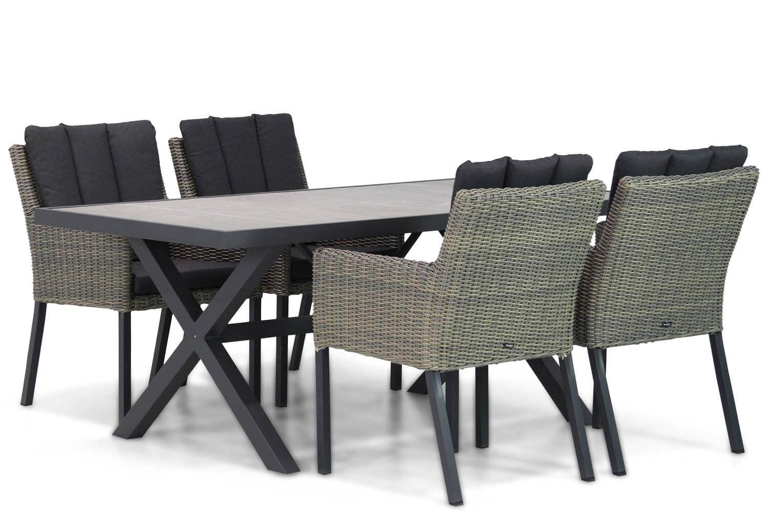 Garden Collections Oxbow/Crossley 185 cm dining tuinset 5-delig thumbnail