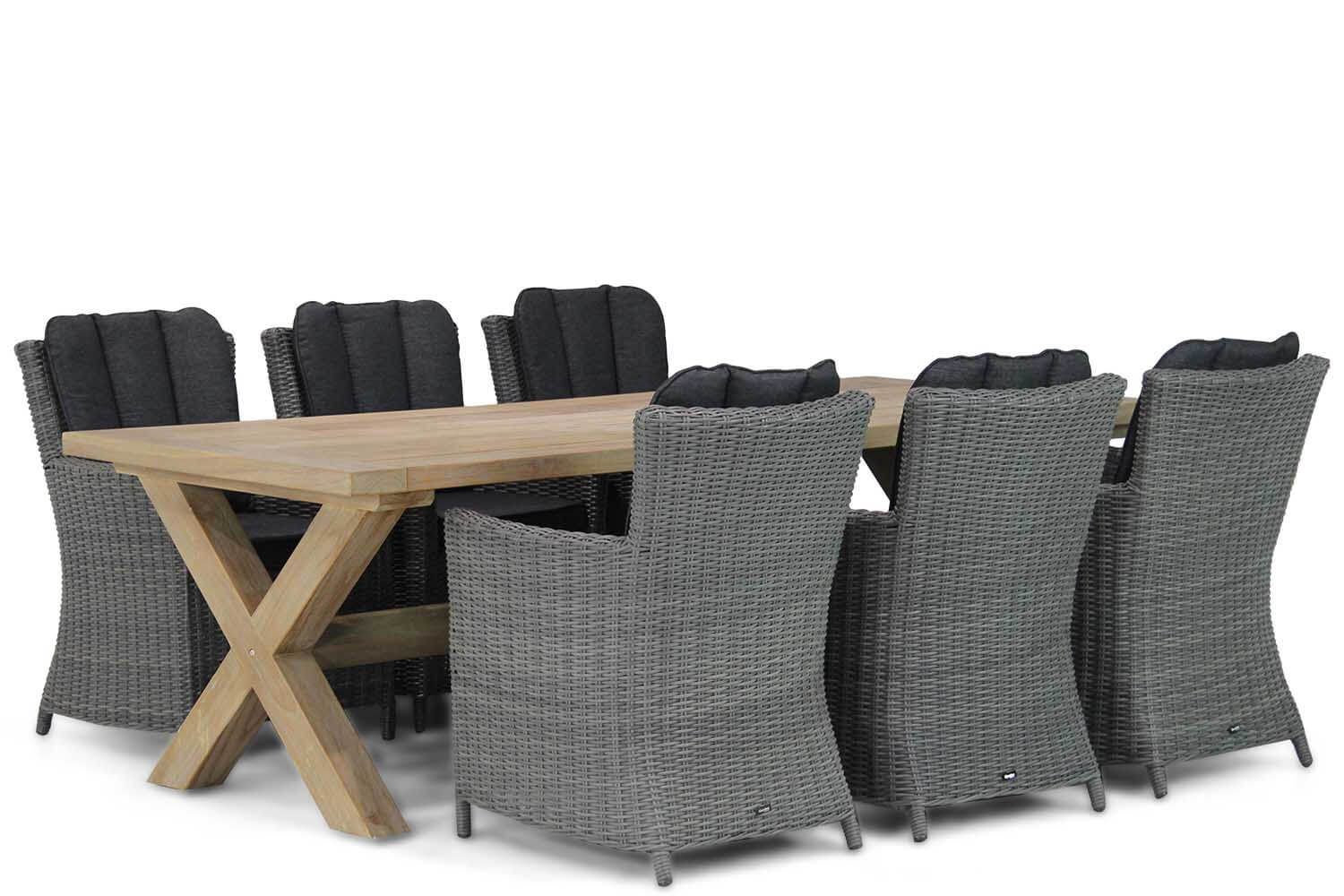 Garden Collections Venerdi/Oregon 240 cm dining tuinset 7-delig thumbnail