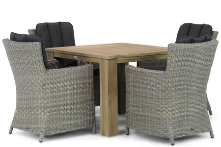 Garden Collections Venerdi/Brighton 100 cm dining tuinset 5-delig