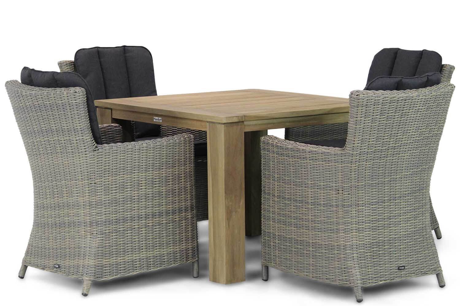 Garden Collections Venerdi/Brighton 100 cm dining tuinset 5-delig thumbnail