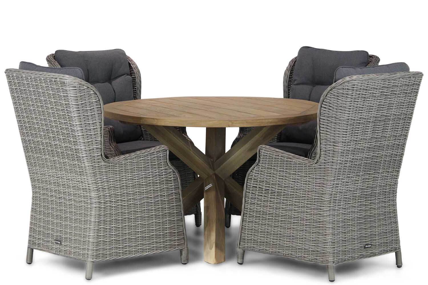 Garden Collections Windsor/Sand City 120 cm rond dining tuinset 5-delig thumbnail