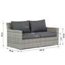 Garden Collections Giardino stoel-bank loungeset 4-delig thumbnail