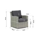 Garden Collections Giardino stoel-bank loungeset 4-delig thumbnail