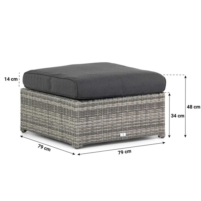 Garden Collections Giardino stoel-bank loungeset 4-delig