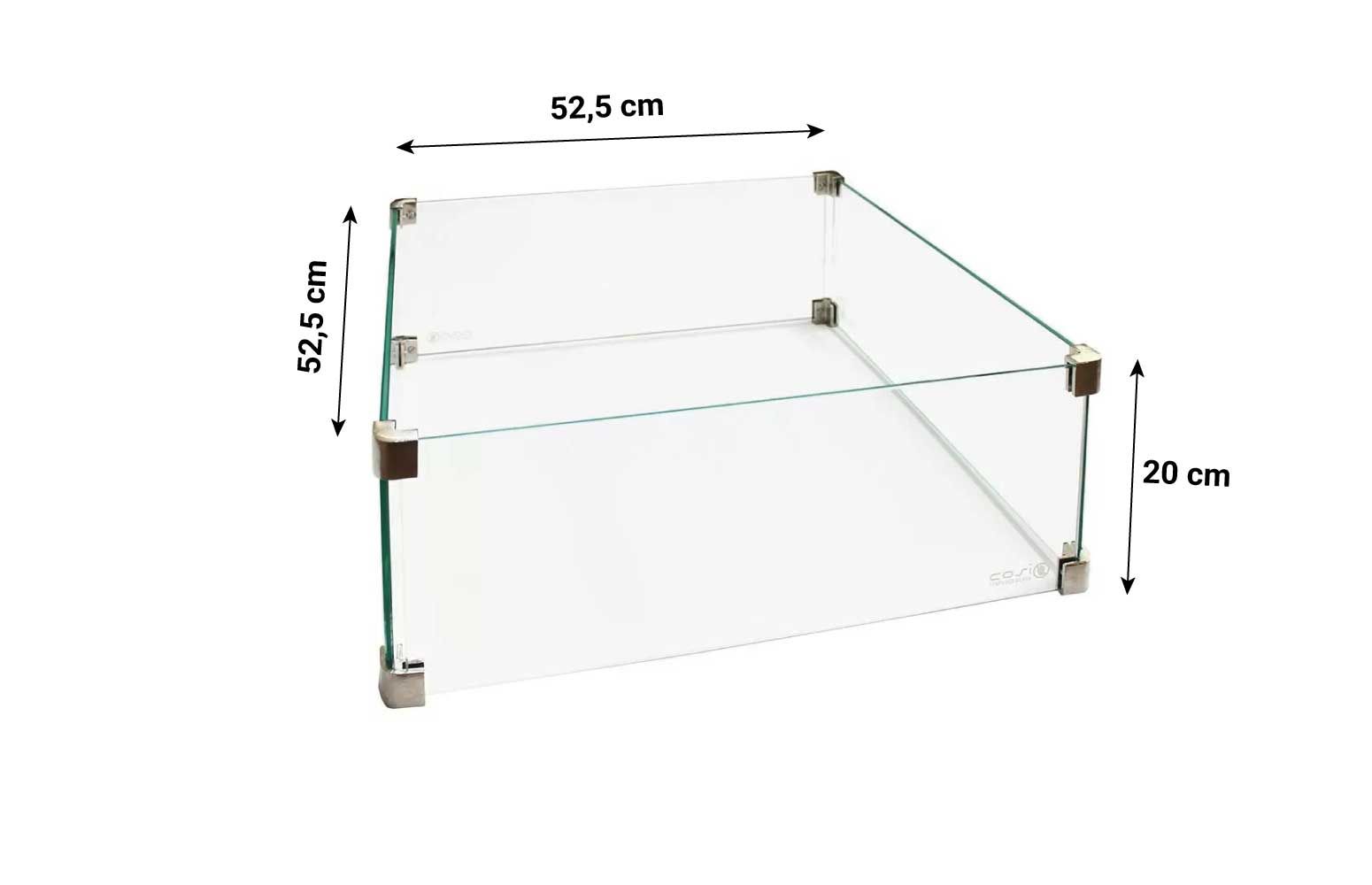 Cosi Glasset voor Cosi vuurtafel vierkant thumbnail