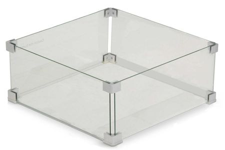 Garden Collections glasset voor inbouwbrander vierkant
