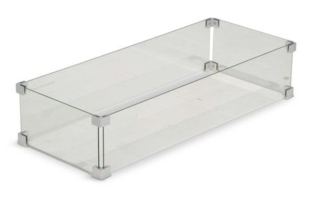 Garden Collections glasset voor inbouwbrander rechthoek
