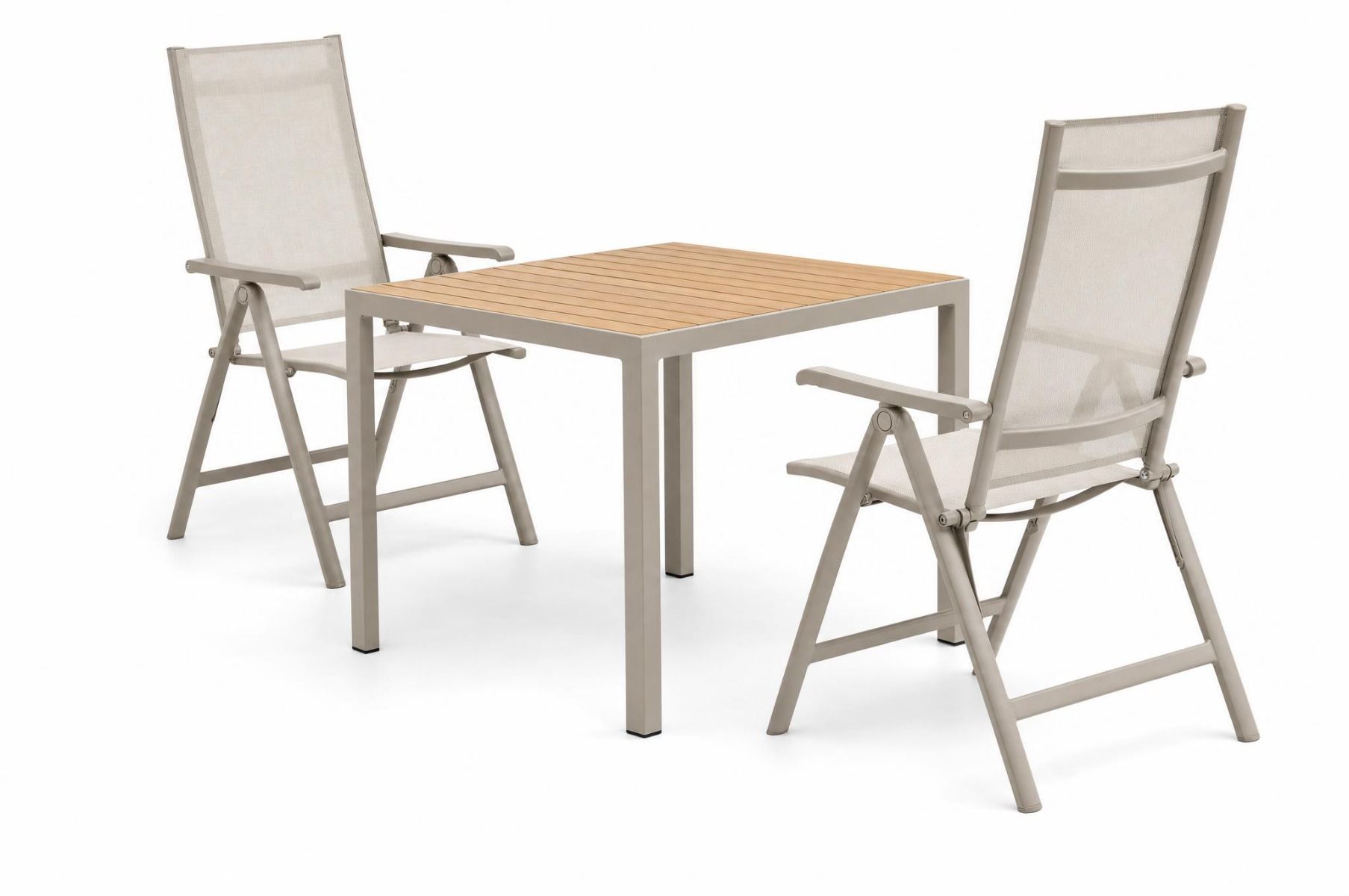 Hartman Alice Comfort/Creta 90x90 cm dining tuinset 3-delig