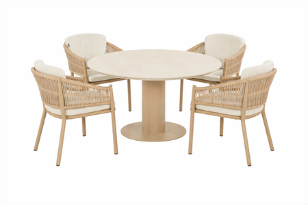 Hartman Altea/Girona 120 cm dining tuinset 5-delig