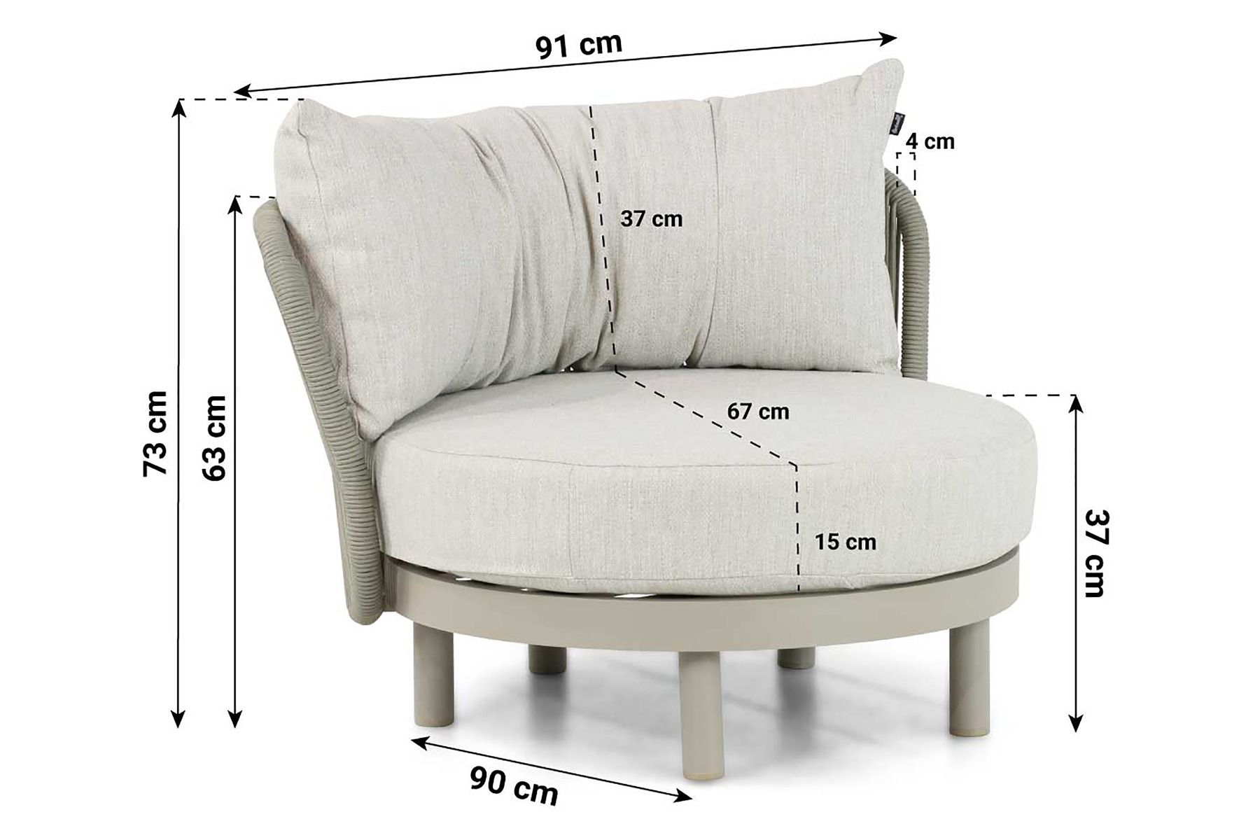Hartman Bjorn lounge tuinstoel